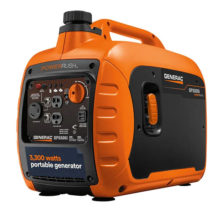 Brand New Generac Portable Inverter Generator, 3300i | With COsense 49ST/CSA