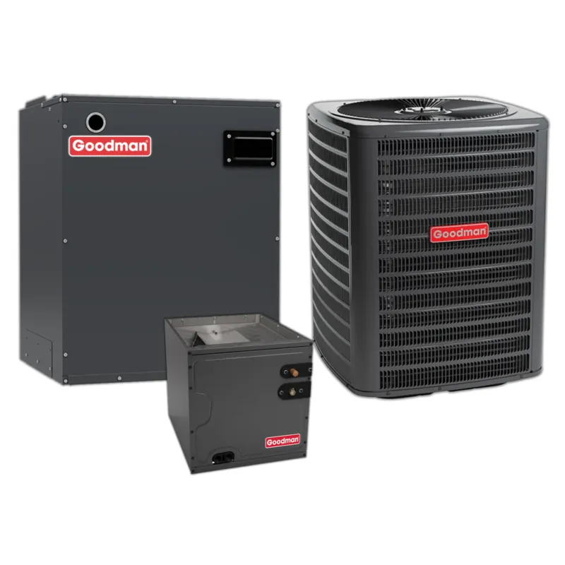 Goodman 1.5 Ton 13.4 SEER2 Central Air Conditioner and Air Handler and Evaporator Coil Direct From Factory