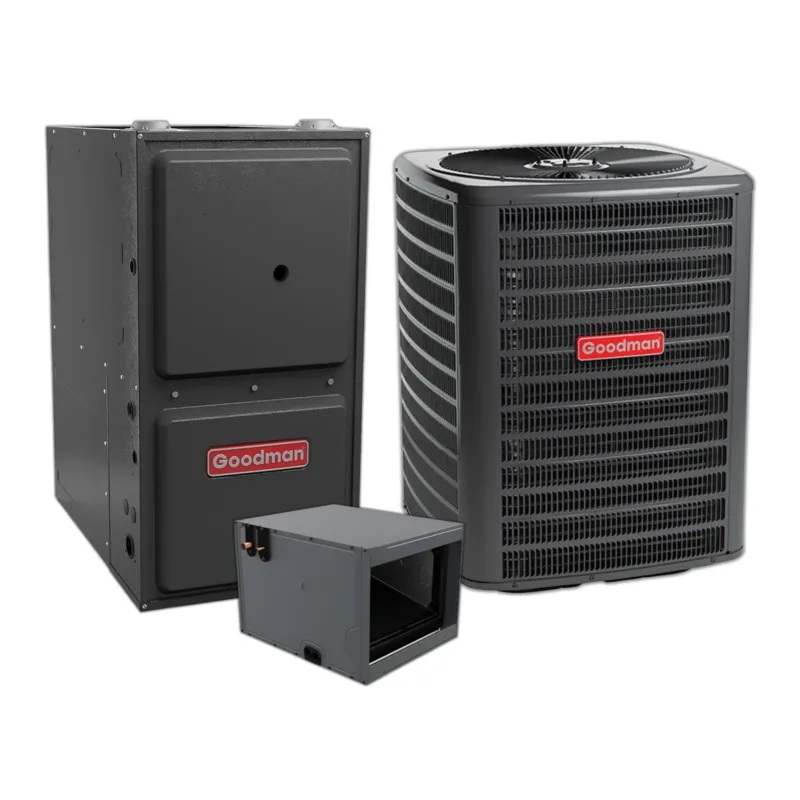 Fast Shipping Goodman 1.5 Ton 13.4 SEER2 Central Air Conditioner, 96% AFUE 80K BTU Gas Furnace and Evaporator Coil