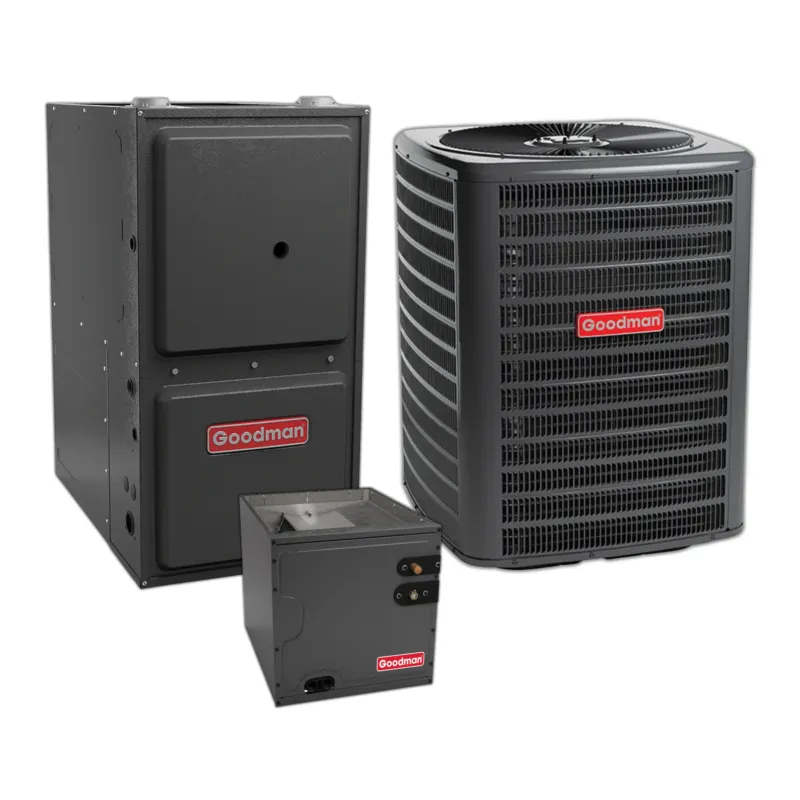 Goodman 1.5 Ton 13.4 SEER2 Central Air Conditioner, 96% AFUE 80K BTU Gas Furnace and Evaporator Coil Instant Buy