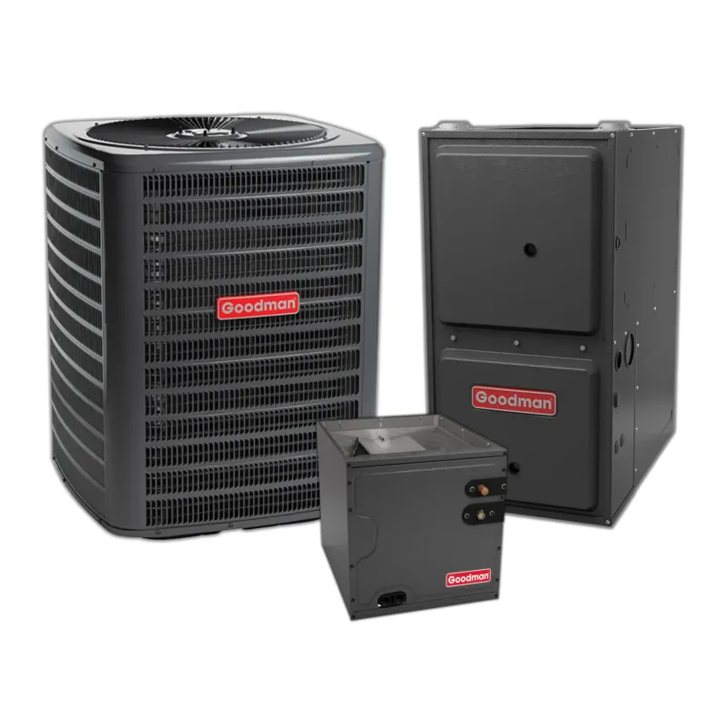 In Demand Goodman 5.0 Ton 14.3 SEER2 Central Air Conditioner , 92% AFUE 80K BTU Gas Furnace and Evaporator Coil