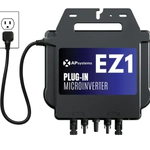 Flash Sale APsystems EZ1 Microinverter – Plug In Dual-Module Inverter for 120V Circuits (Up to 2 Panels) w/Power Cord Balcony Solar