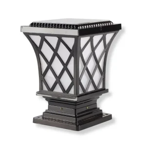 Affordable Premium Classic Solar Pillar Light In Black