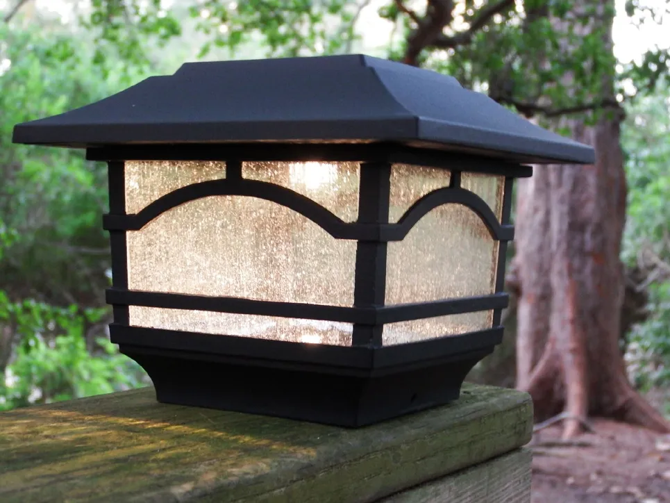 Solar Post Cap and Deck Railing Lights - 2 Pack Next Day Delivery