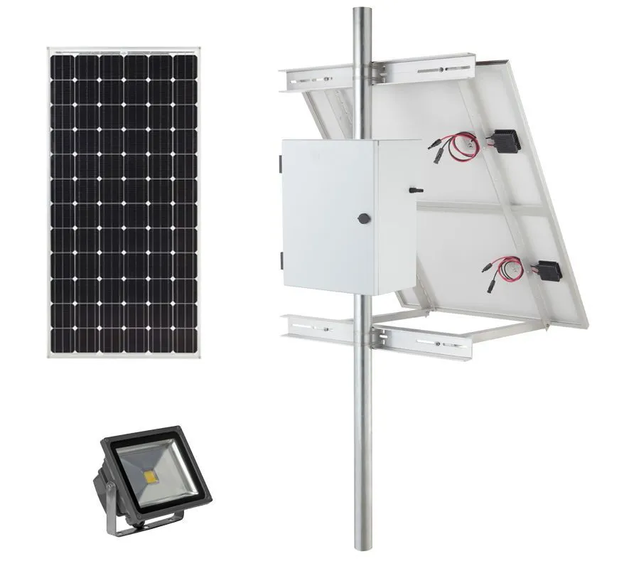 Earthtech Products Solar Sign & Landscape Light Kit - 1 Light (3600 Lumens), 1 - 100W Solar Panels, 85 Ah Battery - 8 Hour Run Time Limited Time