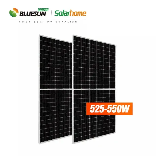 Authentic Bluesun - 550W - Bifacial Dual Glass Solar Panel - (31) Pallet Only - BSM550M10-72HBD