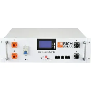 Hot Picks Rich Solar ALPHA 5 | 48V 100Ah LiFePO4 Lithium Server Rack Battery | 5kWh Energy