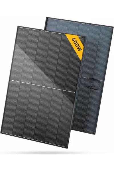 New Release BougeRV 400W 12V 10BB Mono Bifacial Solar Panel