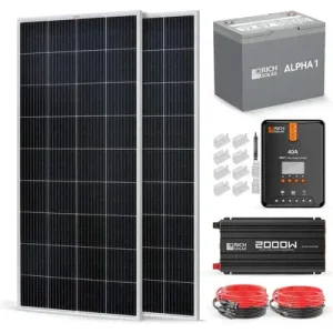 Flash Sale Rich Solar 400 Watt Complete Solar Kit