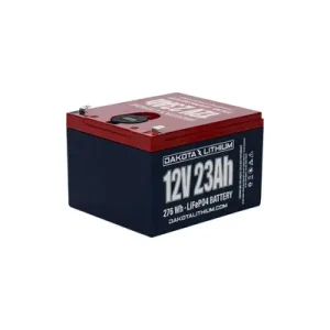 Order Now Dakota Lithium 12V 23Ah Battery with Dual USB Ports & Voltmeter