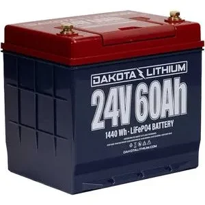 Bargain Dakota Lithium | 24V 60Ah Deep Cycle LiFePO4 Battery