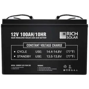 Cheap Rich Solar 12V 100Ah Deep Cycle AGM Battery