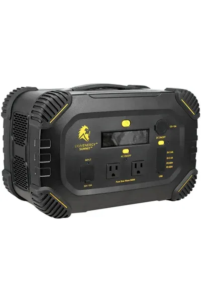Lion Energy Summit - Bluetooth Portable Generator Kit (665Wh LiFePO4, 530W AC) Deal