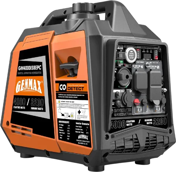 GENMAX GM4000iSBEPC 3200W/4000W 26.7 Amp Electric Start Gas Inverter Generator Parallel Ready with CO Detect New Fresh Stock