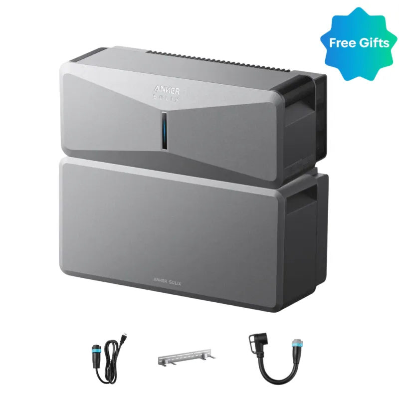 Anker SOLIX E10 Whole Home Backup System | 6 kWh - 30 kWh LiFePO4 Battery | 10-30 kW Turbo Output | Smart Grid & Storm-Guard - Anker SOLIX E10 Power Module + 1 x Battery Buy Online
