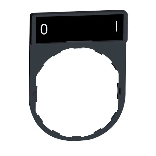 Premium Schneider Electric ZBY2178 legend holder 30 x 40 mm with legend 8 x 27 mm with marking O-I