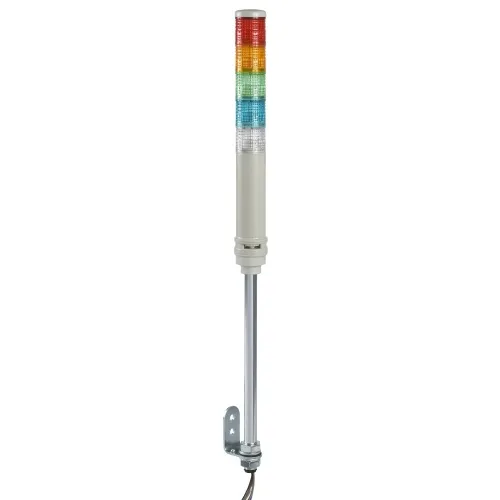 Budget Schneider Electric XVC4B55S Monolithic tower light, red-orange-green-blue-clear, 40mm, tube mounting, steady or flashing light, with buzzer 70…85 dB, IP23, 24 V AC DC