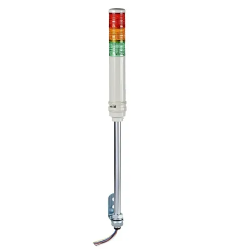 Top Rated Schneider Electric XVC4M35S Monolithic tower light, red-orange-green, 40mm, tube mounting, steady or flashing, with buzzer 70…85 dB, IP23, 100…240 V AC