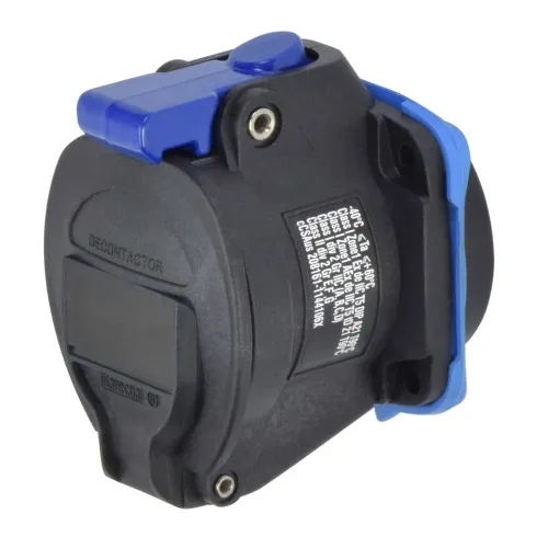 Fan Favorite Meltric 22-14043-924 Hazardous Location DXN20 Receptacle 480 VAC 20A Black Poly