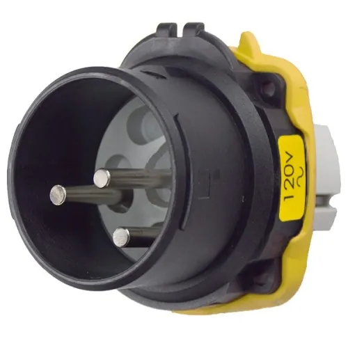Meltric 22-68165 Hazardous Location DXN60 Inlet 120 VAC 60A Black Poly Exclusive Offer