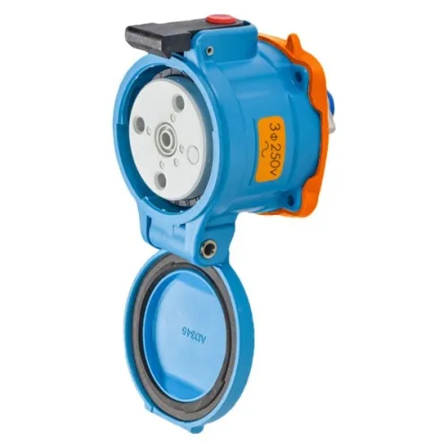 Get Yours Meltric 31-14173-K07 Standard Duty DR30 Receptacle 250 VAC 30A Blue Poly
