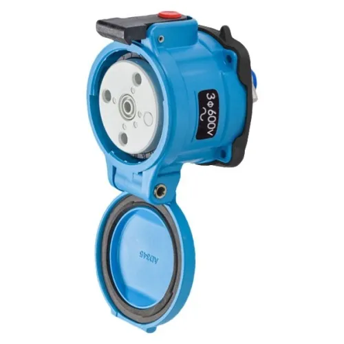One Day Deal Meltric 31-14183-K14-4X Standard Duty DR30 Receptacle 600 VAC 30A Blue Poly