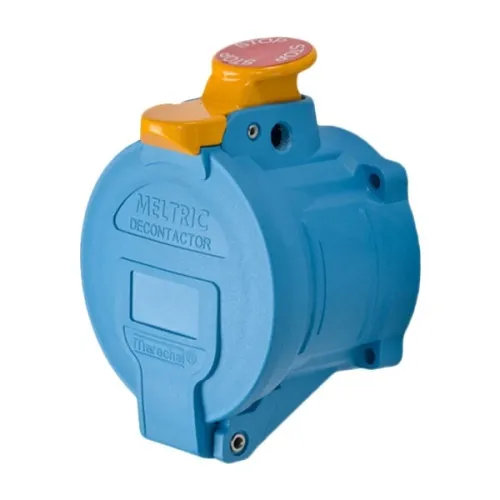 Meltric 31-34243-K04-375-843-NC Standard Duty DR50 Receptacle 480 VAC 50A Blue Poly Bargain