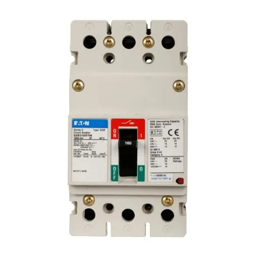 Eaton GEB3060FFM Molded Case Circuit Breaker, G Series, 480 Max Volt, 60 Amp, Three Pole Best Choice