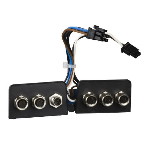 One Day Deal Schneider Electric VW3L40420 insert - 4 female M8 for 2 I/O signals + 2 male M8 for safe torque off safety