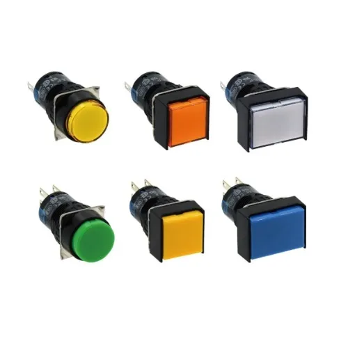 Authentic IDEC AL6M-P4P-A 16mm Pilot Light Amber, IP40, IP65