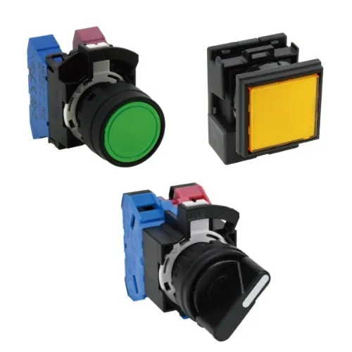 IDEC HW4L-MF2F20M4D-R 22mm Pushbutton Illuminated, Red Premium