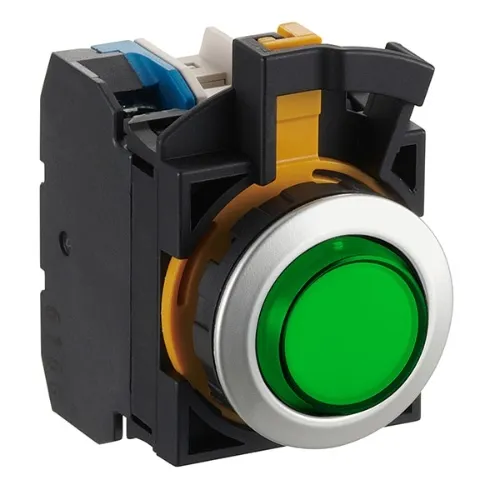 IDEC CW4L-M2E02QHG Illuminated Pushbutton 22mm 2nc G, Green Reduced Price
