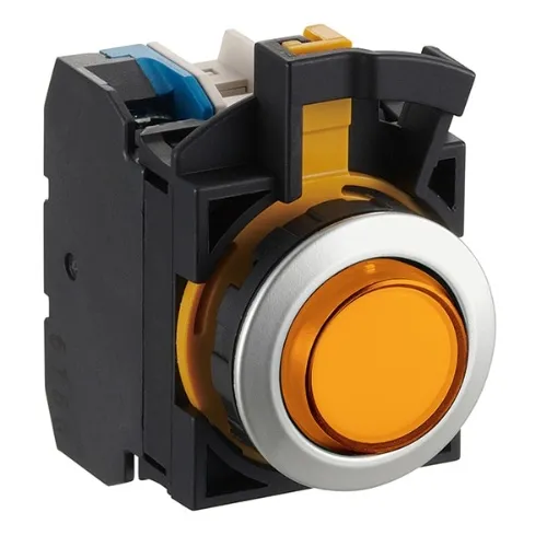 IDEC CW4L-M2E20QM4A Illuminated Pushbutton 22mm 2no A, Amber Free Shipping