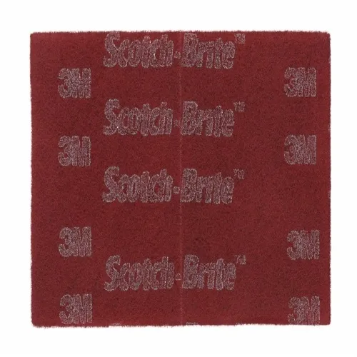 3M 7000027560 - 3M Scotch-Brite™ Hand Pad 7447B, HP-HP, A/O Very Fine, Maroon, 6 in x 9 in Limited Offer