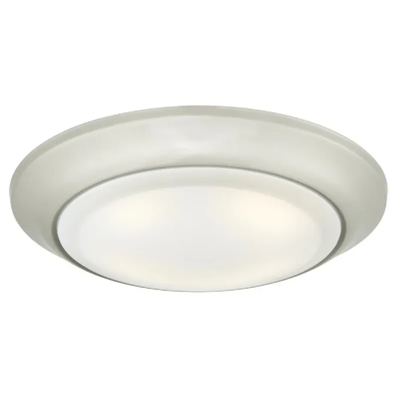 Hassle-Free Returns Westinghouse 63227 Dimmable Surface Mount Wet Location, Brushed Nickel Finish with Frosted Lens