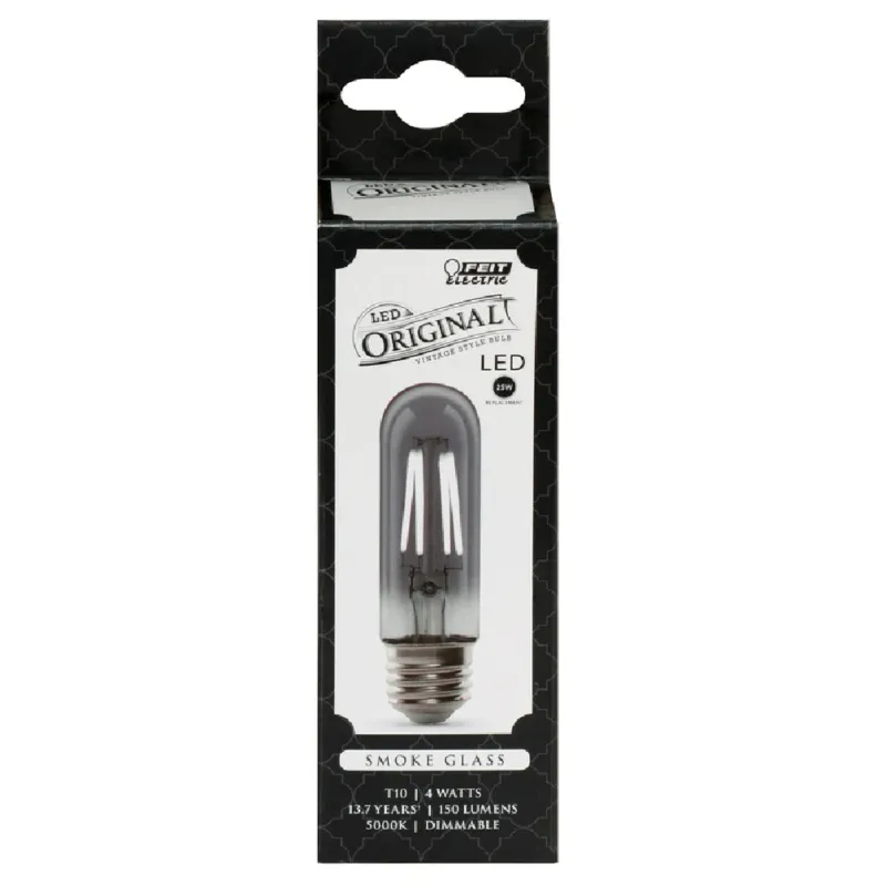 Best Seller Feit Electric T10/SMK/VG/LED Original Vintage T10 Filament LED Bulb, 4 W